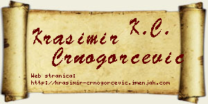 Krasimir Crnogorčević vizit kartica
